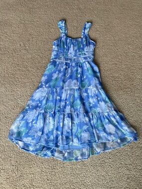 Abercrombie Kids Blue Floral Tiered Sundress for Girls